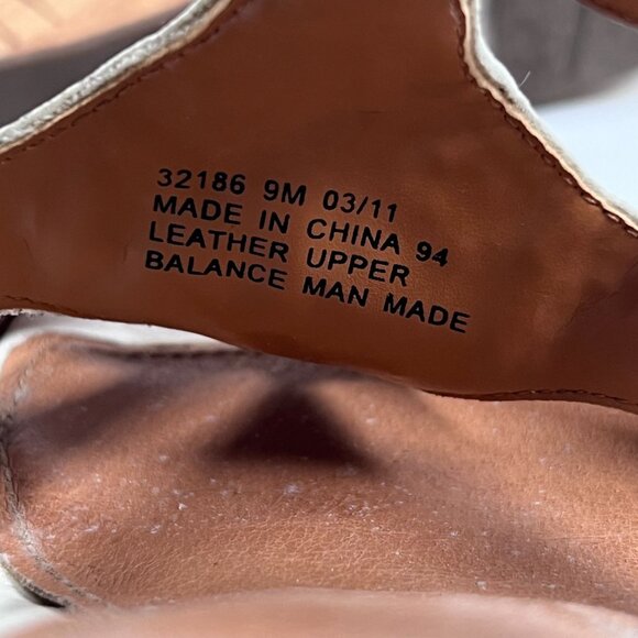 Clarks Bendables White Leather Sandals Wedge Cork Heel Open Toe Womens 9 - Picture 2 of 12